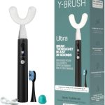 Y-Brush Ultra - Brosse à dents électrique Sonique Automatique, blanchiment - Batterie 6 mois - 6 modes - élimination avancée de la plaque - Adulte