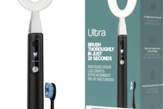 Y-Brush Ultra - Brosse à dents électrique Sonique Automatique, blanchiment - Batterie 6 mois - 6 modes - élimination avancée de la plaque - Adulte