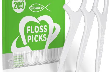 Fils Dentaire avec manche - 200 pièces de dental floss/cure dent en soie pour une hygiène bucco-dentaire optimale - Nettoyage efficace des dents et des gencives - Facile à utiliser, durable, parfait