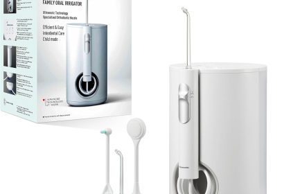 Panasonic EW1614AW503-PACK Hydropulseur Bucco-Dentaire Familial, Jet Ultrasonique, Mode Enfant, 10 Réglages de Pression, IPX7, Orthodontiques, 5 buses, Alimentation Secteur, Blanc Panasonic EW1614AW503-PACK Hydropulseur Bucco-Dentaire Familial, Jet Ultrasonique, Mode Enfant, 10 Réglages de Pression, IPX7, Orthodontiques, 5 buses, Alimentation Secteur, Blanc