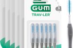 GUM TRAV-LER brossettes interdentaires | nettoyage en profondeur entre les dents | manche pliable | élimination de la plaque dentaire | 2.0mm, ISO 6 | Taille XL | Lot de 6x6