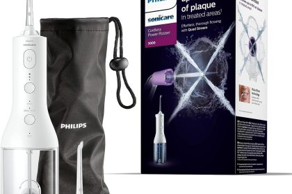 Philips Sonicare Jet dentaire Power Flosser 3000 sans fil, Blanc (modèle HX3826/31) Philips Sonicare Jet dentaire Power Flosser 3000 sans fil, Blanc (modèle HX3826/31)