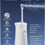 Oral-B AquaCare Pro-Expert Série 6 Irrigateur avec Technologie Oxyjet, 3 Embouts, 2 Types De Flux D'eau, Blanc