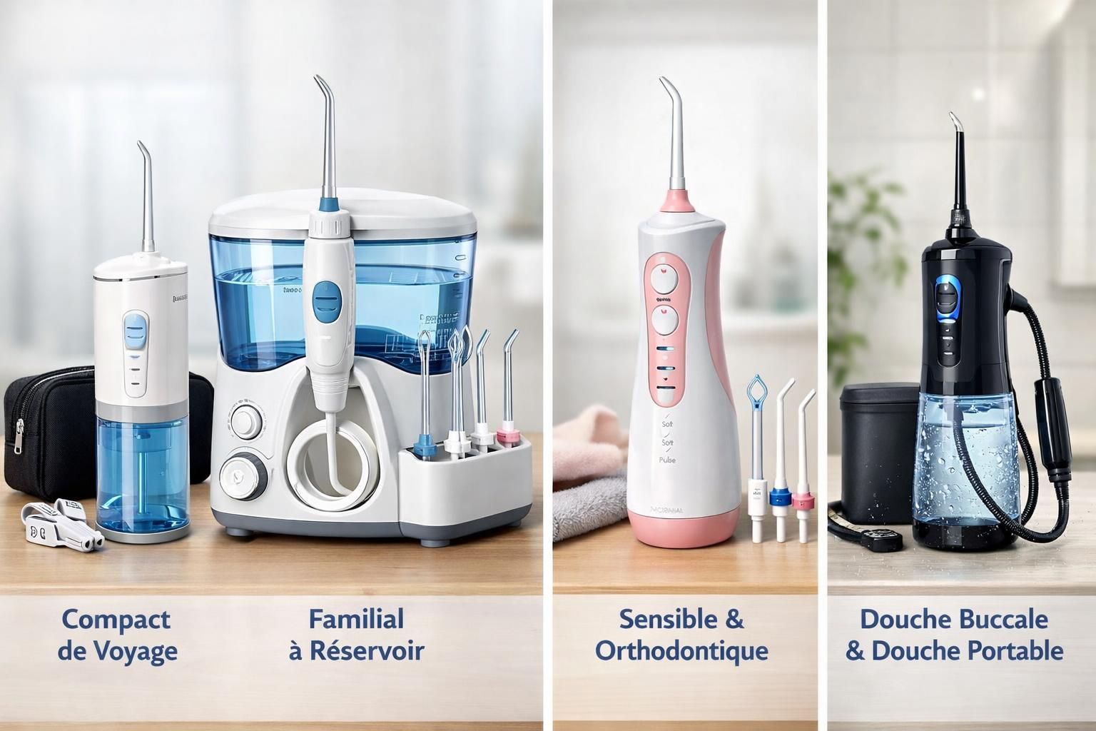 découvrez notre guide d'achat complet des hydropulseurs dentaires avec des conseils pratiques pour choisir l'appareil adapté à vos besoins et améliorer votre hygiène bucco-dentaire.